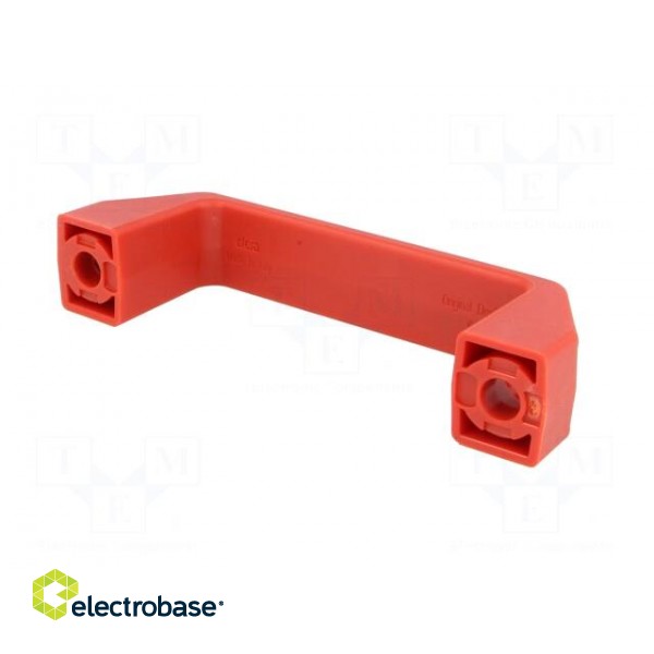 Handle | Mat: technopolymer (PA) | red | H: 41mm | L: 137mm | W: 26mm image 6