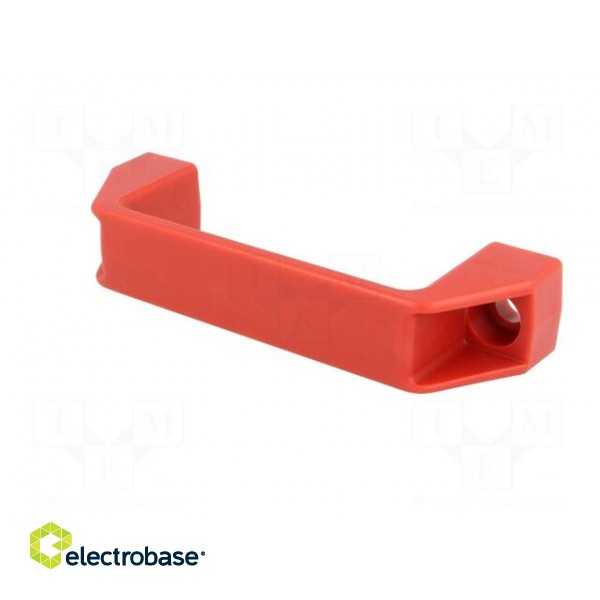 Handle | Mat: technopolymer (PA) | red | H: 41mm | L: 137mm | W: 26mm image 2