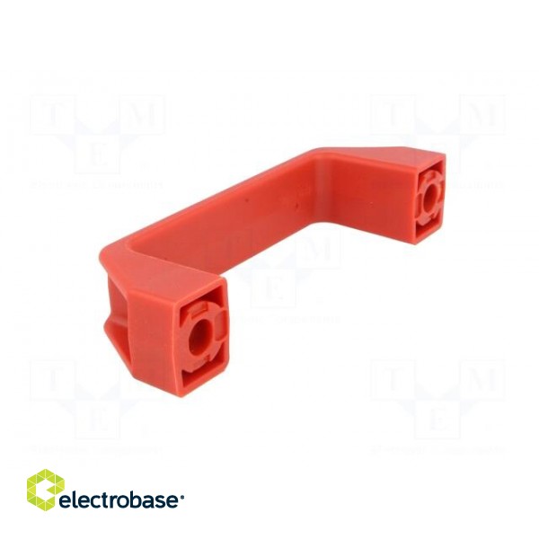 Handle | Mat: technopolymer (PA) | red | H: 41mm | L: 137mm | W: 26mm image 4