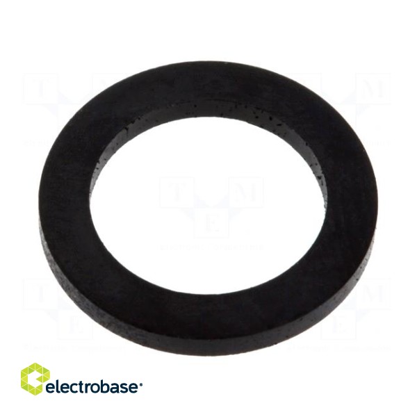 Gasket | NBR rubber | Thk: 1.5mm | Øint: 11.8mm | PG7 | black | Entrelec