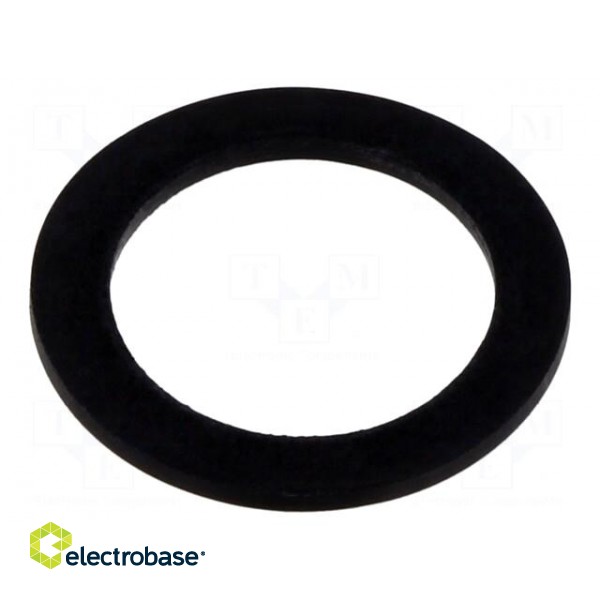 Gasket | NBR rubber | Thk: 1.5mm | Øint: 18.5mm | M20 | black | Entrelec