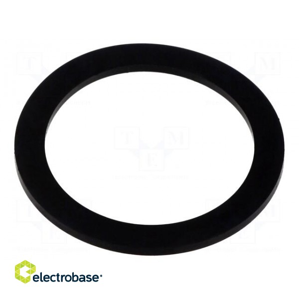 Gasket | NBR rubber | Thk: 2mm | Øint: 41.4mm | NPT1/4" | black | Entrelec