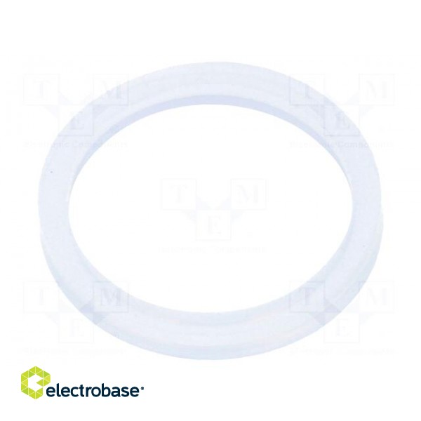 Gasket | polyetylene | Thk: 2mm | Øint: 16mm | Øout: 20mm | M16 | -30÷70°C