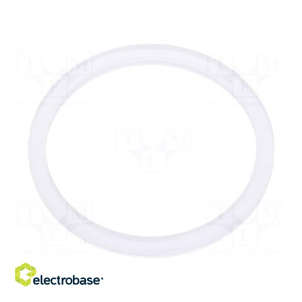 Gasket | polyetylene | Thk: 2mm | Øint: 28.3mm | Øout: 33.5mm | PG21