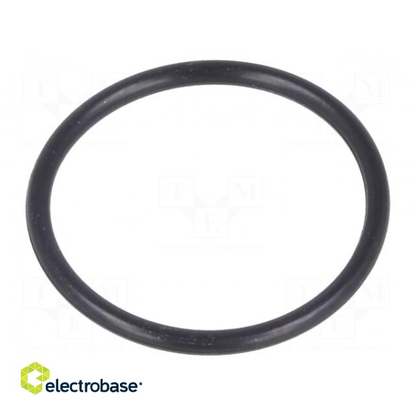 O-ring gasket | NBR rubber | Thk: 1.5mm | Øint: 18mm | PG16 | black