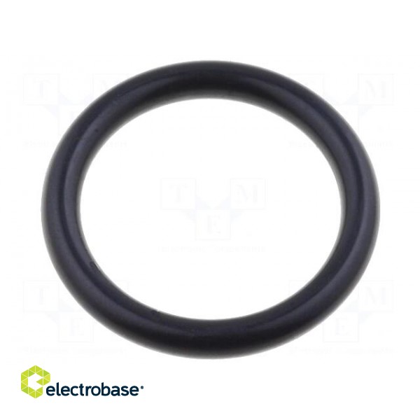 O-ring gasket | NBR rubber | Thk: 2mm | Øint: 13mm | M16 | black