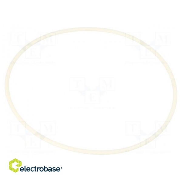 O-ring gasket | silicone | Thk: 2mm | Øint: 75mm | white | -60÷160°C