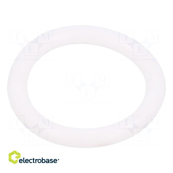 O-ring gasket | silicone | Thk: 4mm | Øint: 25mm | white | -60÷160°C