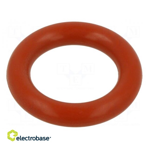O-ring gasket | silicone | Thk: 5mm | Øint: 18mm | red | -60÷160°C