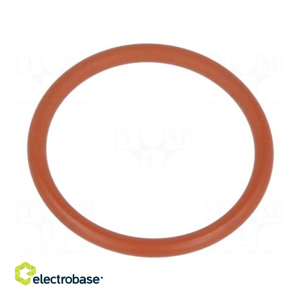 O-ring gasket | VMQ | Thk: 1.5mm | Øint: 16mm | PG11 | red | -60÷250°C