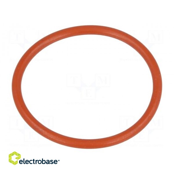 O-ring gasket | VMQ | Thk: 2mm | Øint: 26mm | PG21 | red | -60÷250°C