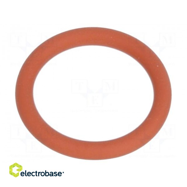 O-ring gasket | VMQ | Thk: 2mm | Øint: 13mm | NPT3/8" | red | -60÷250°C