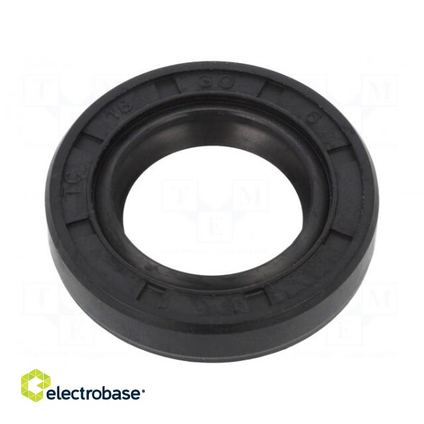 Oil seal | NBR | Thk: 6mm | -40÷100°C | Shore hardness: 70 | Øhole: 30mm image 1