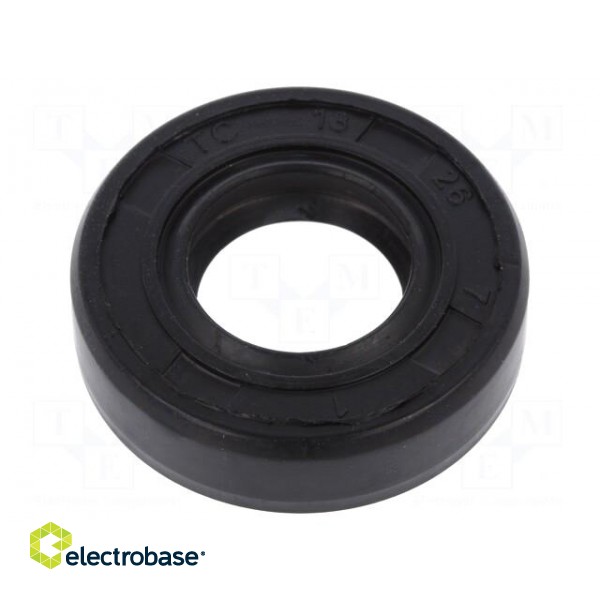 Oil seal | NBR rubber | Thk: 7mm | -40÷100°C | Shore hardness: 70 image 1