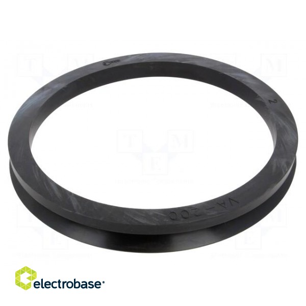 V-ring washer | NBR rubber | Shaft dia: 190÷210mm | L: 5.5mm | Ø: 180mm paveikslėlis 2