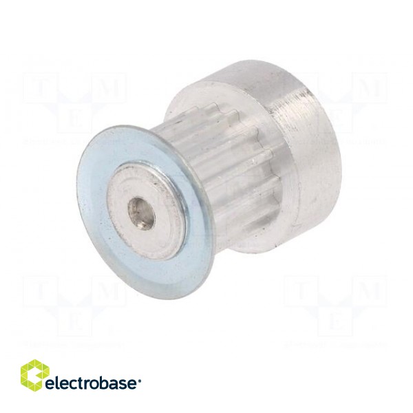 Belt pulley | T2.5 | W: 4 | 6mm | whell width: 16mm | Ø: 11.4mm | aluminium image 2