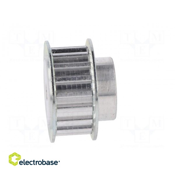 Belt pulley | T5 | W: 10mm | whell width: 21mm | Ø: 27.8mm | aluminium image 7