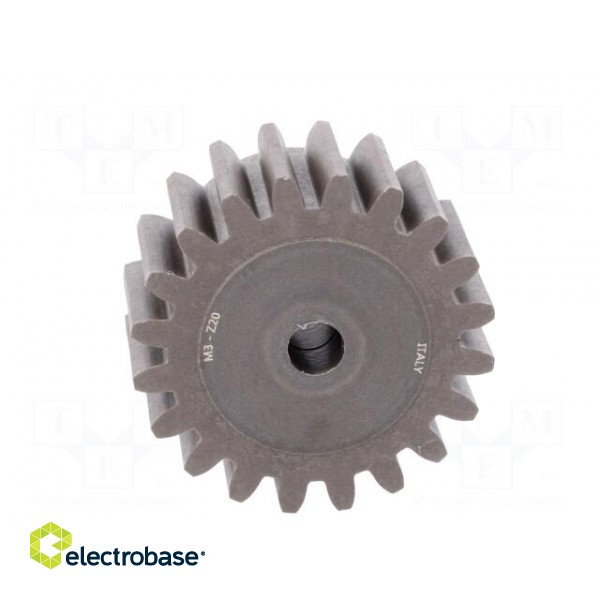 Spur gear | whell width: 45mm | Ø: 66mm | Number of teeth: 20 | ZCL фото 5