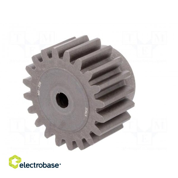 Spur gear | whell width: 45mm | Ø: 66mm | Number of teeth: 20 | ZCL фото 6
