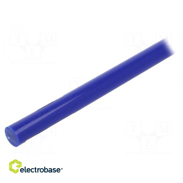 Rod | Ø: 20mm | L: 500mm | blue | extruded | Length tolerance: 0 | +1mm