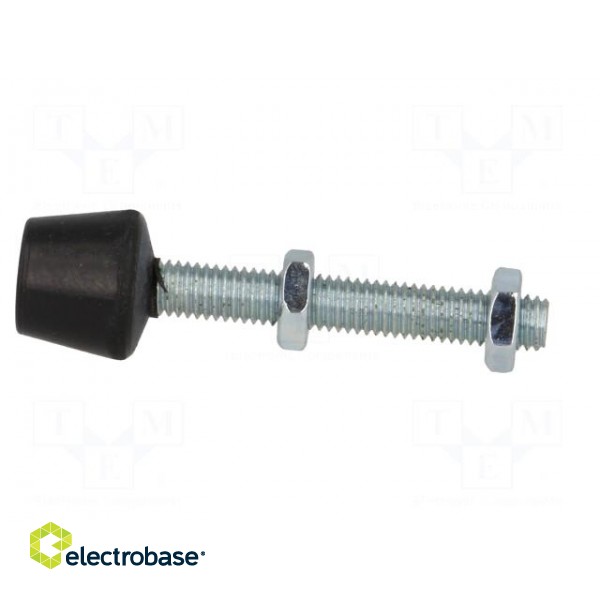 Clamping bolt; Thread: M5; Base dia: 10mm; Kind of tip: flat фото 3