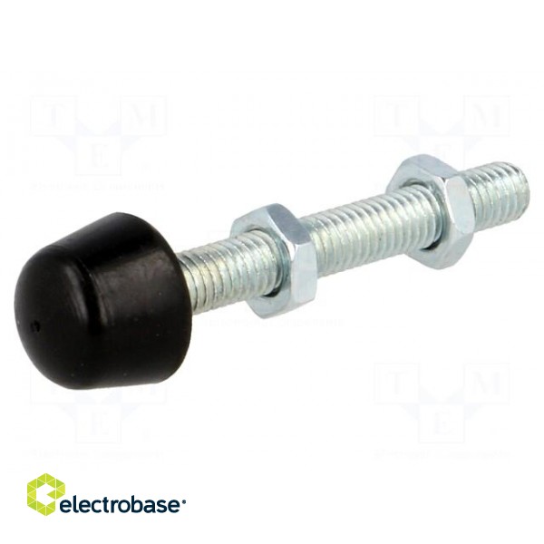 Clamping bolt | Thread: M5 | Base dia: 9mm | Kind of tip: rounded paveikslėlis 1