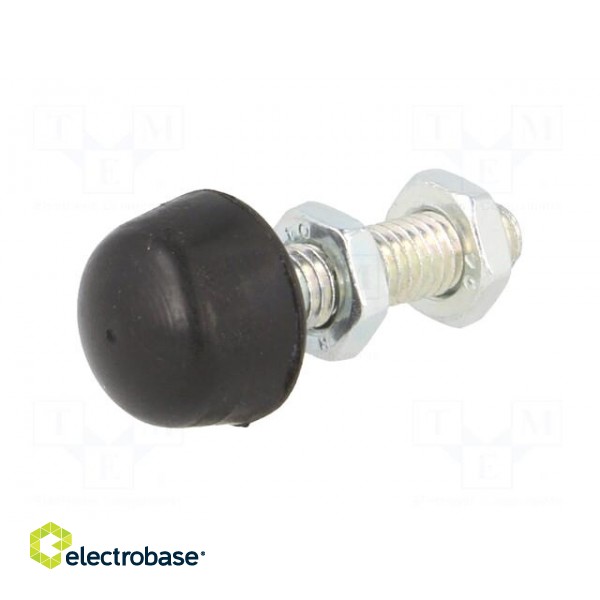 Clamping bolt | Thread: M6 | Base dia: 12mm | Kind of tip: rounded фото 2
