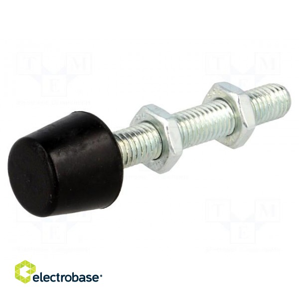 Clamping bolt | Thread: M8 | Base dia: 16mm | Kind of tip: flat image 1