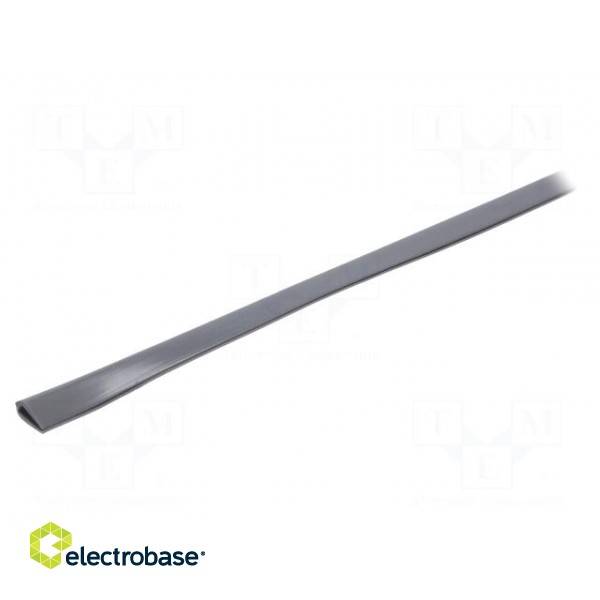 Hole and edge shield | PVC | L: 10m | grey | H: 10mm | W: 5.5mm | -30÷70°C