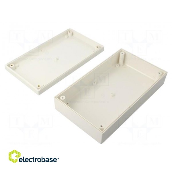 Enclosure: multipurpose | X: 112mm | Y: 200mm | Z: 51mm | ABS | white image 2