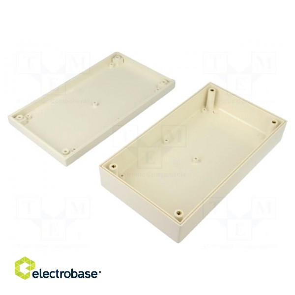 Enclosure: multipurpose | X: 112mm | Y: 200mm | Z: 51mm | ABS | white image 2