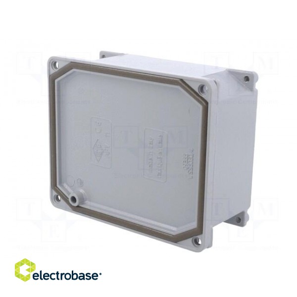 Enclosure: multipurpose | X: 115mm | Y: 140mm | Z: 61mm | aluminium | grey image 9