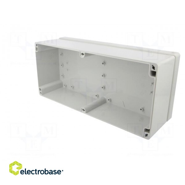 Enclosure: multipurpose; X: 150mm; Y: 340mm; Z: 101mm; EURONORD; grey image 5