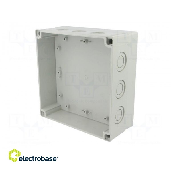 Enclosure: multipurpose | X: 180mm | Y: 180mm | Z: 75mm | MNX | grey | IK08 image 5