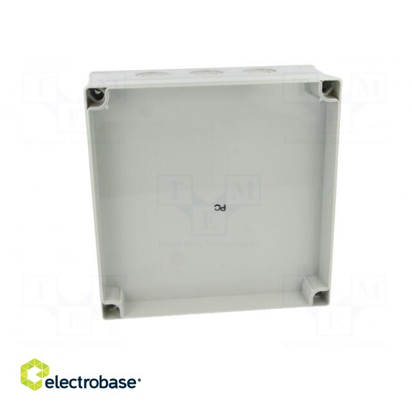 Enclosure: multipurpose | X: 180mm | Y: 180mm | Z: 75mm | MNX | grey | IK08 image 8