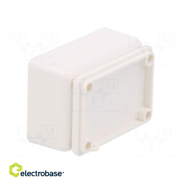 Enclosure: multipurpose | X: 23mm | Y: 33mm | Z: 16mm | ABS | white image 7