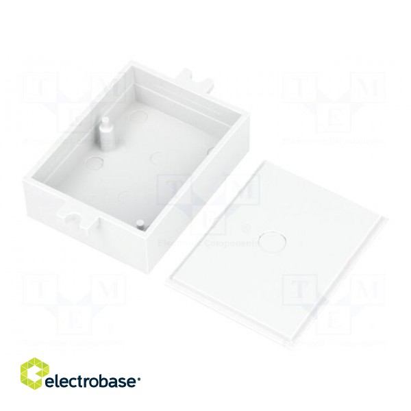 Enclosure: multipurpose | X: 31mm | Y: 41mm | Z: 13mm | with fixing lugs image 2