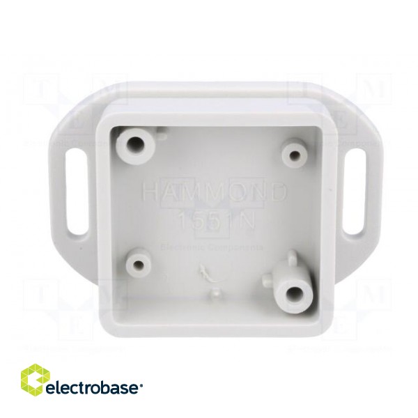 Enclosure: multipurpose | X: 35mm | Y: 35mm | Z: 15mm | with fixing lugs image 3