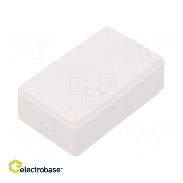 Enclosure: multipurpose | X: 35mm | Y: 58mm | Z: 21mm | ABS | white image 1