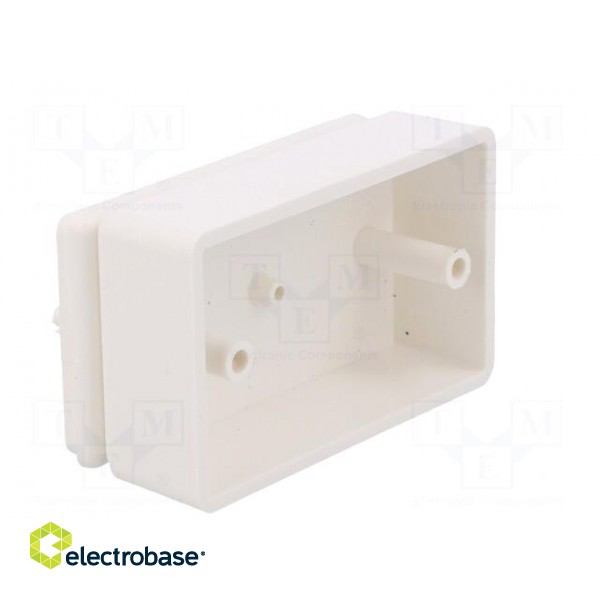 Enclosure: multipurpose | X: 35mm | Y: 58mm | Z: 21mm | ABS | white image 3