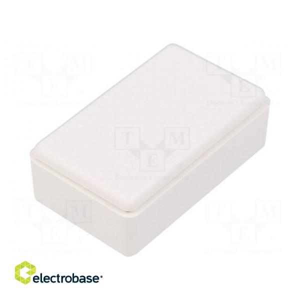 Enclosure: multipurpose | X: 35mm | Y: 58mm | Z: 21mm | ABS | white image 2