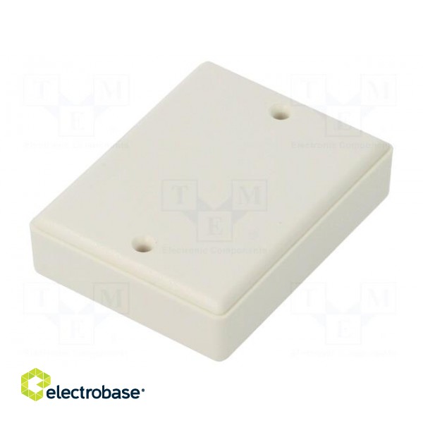 Enclosure: multipurpose | X: 39mm | Y: 50mm | Z: 14mm | ABS | white image 2