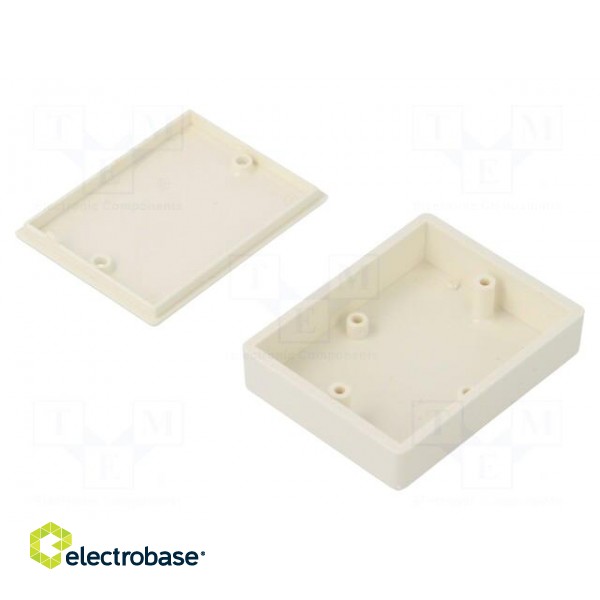 Enclosure: multipurpose | X: 39mm | Y: 50mm | Z: 14mm | ABS | white image 3
