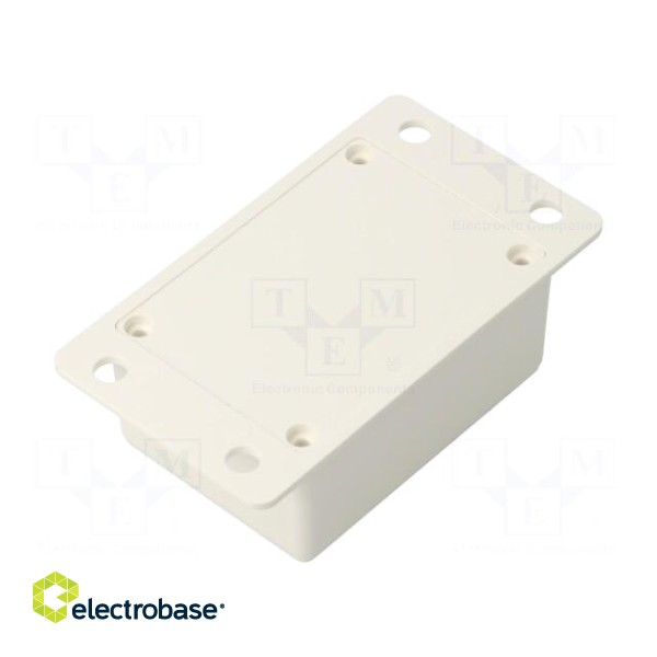 Enclosure: multipurpose | X: 42mm | Y: 76mm | Z: 25mm | ABS | white image 2