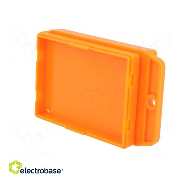 Enclosure: multipurpose | X: 50.4mm | Y: 70mm | Z: 17mm | ABS | orange image 6