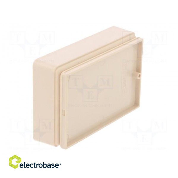 Enclosure: multipurpose | X: 58mm | Y: 90mm | Z: 22mm | ABS | ivory image 7