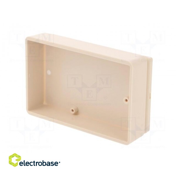 Enclosure: multipurpose | X: 58mm | Y: 90mm | Z: 22mm | ABS | ivory фото 5