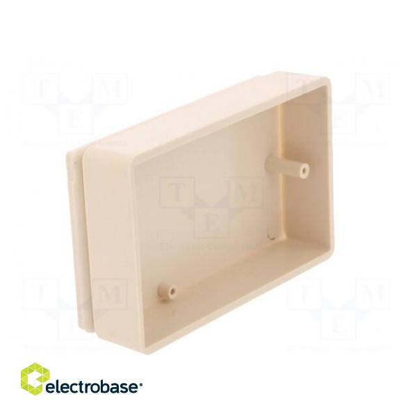 Enclosure: multipurpose | X: 58mm | Y: 90mm | Z: 22mm | ABS | ivory image 3