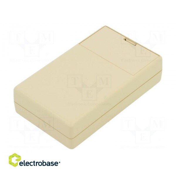 Enclosure: multipurpose | X: 60mm | Y: 102mm | Z: 26mm | ABS | ivory image 2
