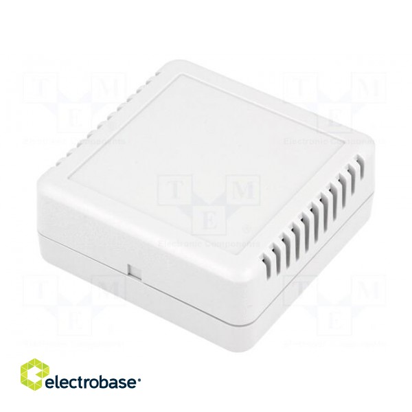 Enclosure: multipurpose | X: 75.8mm | Y: 75.8mm | Z: 30mm | vented | ABS image 1